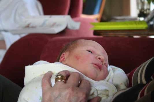 held by grandma