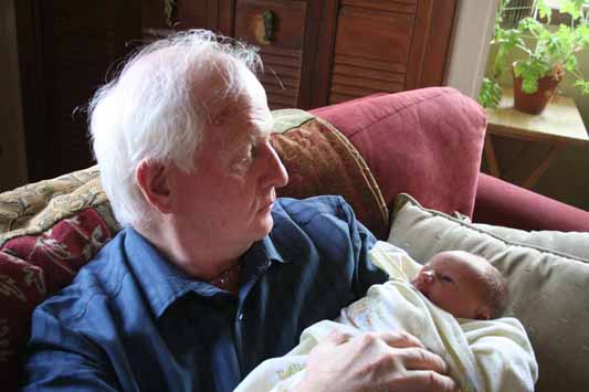 held by grandpa
